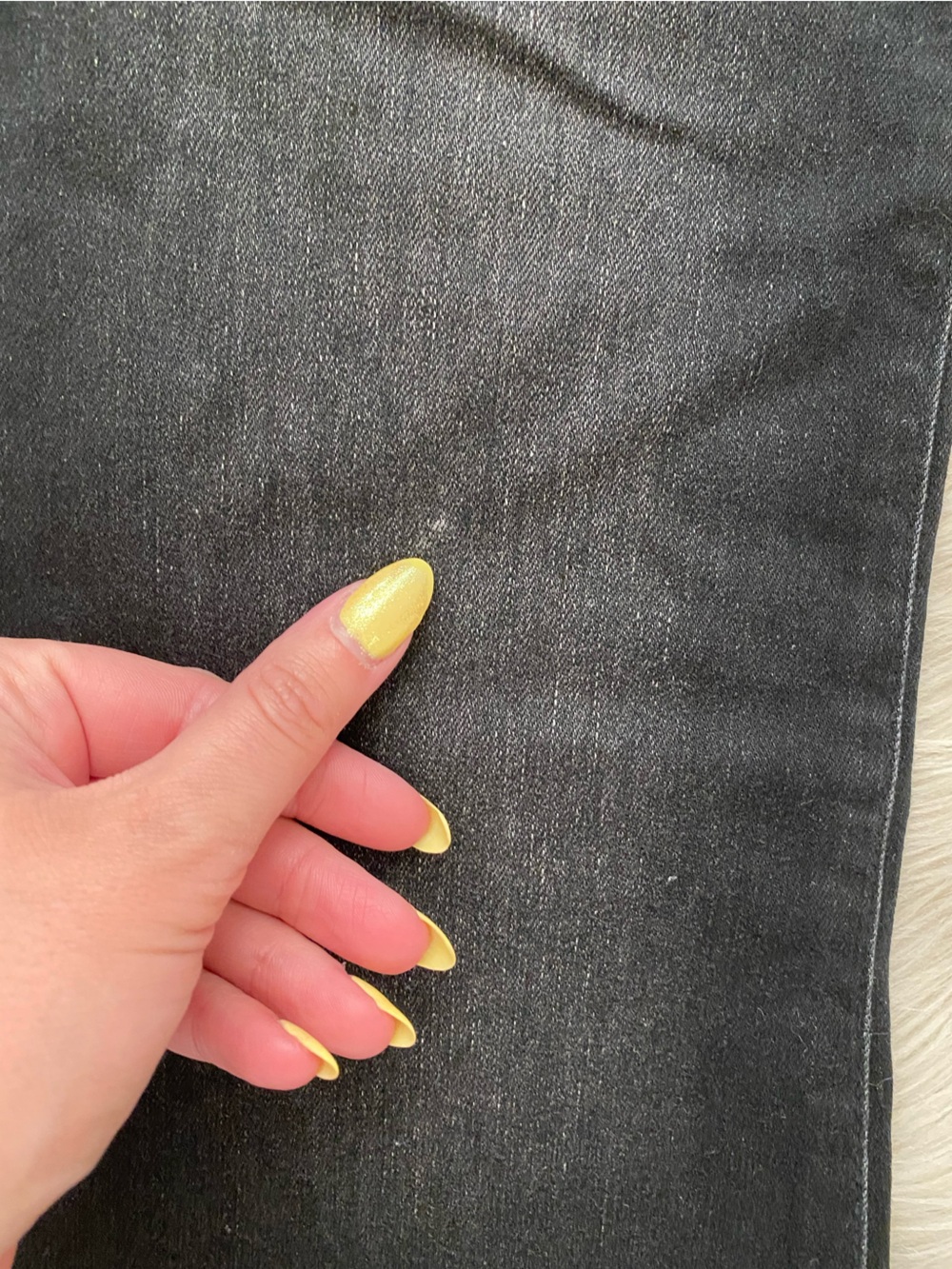Mavi Sydney Wide Leg Flare Jeans High Rise Black Smoked Brushed Feather Blue 25 - Picture 12 of 12